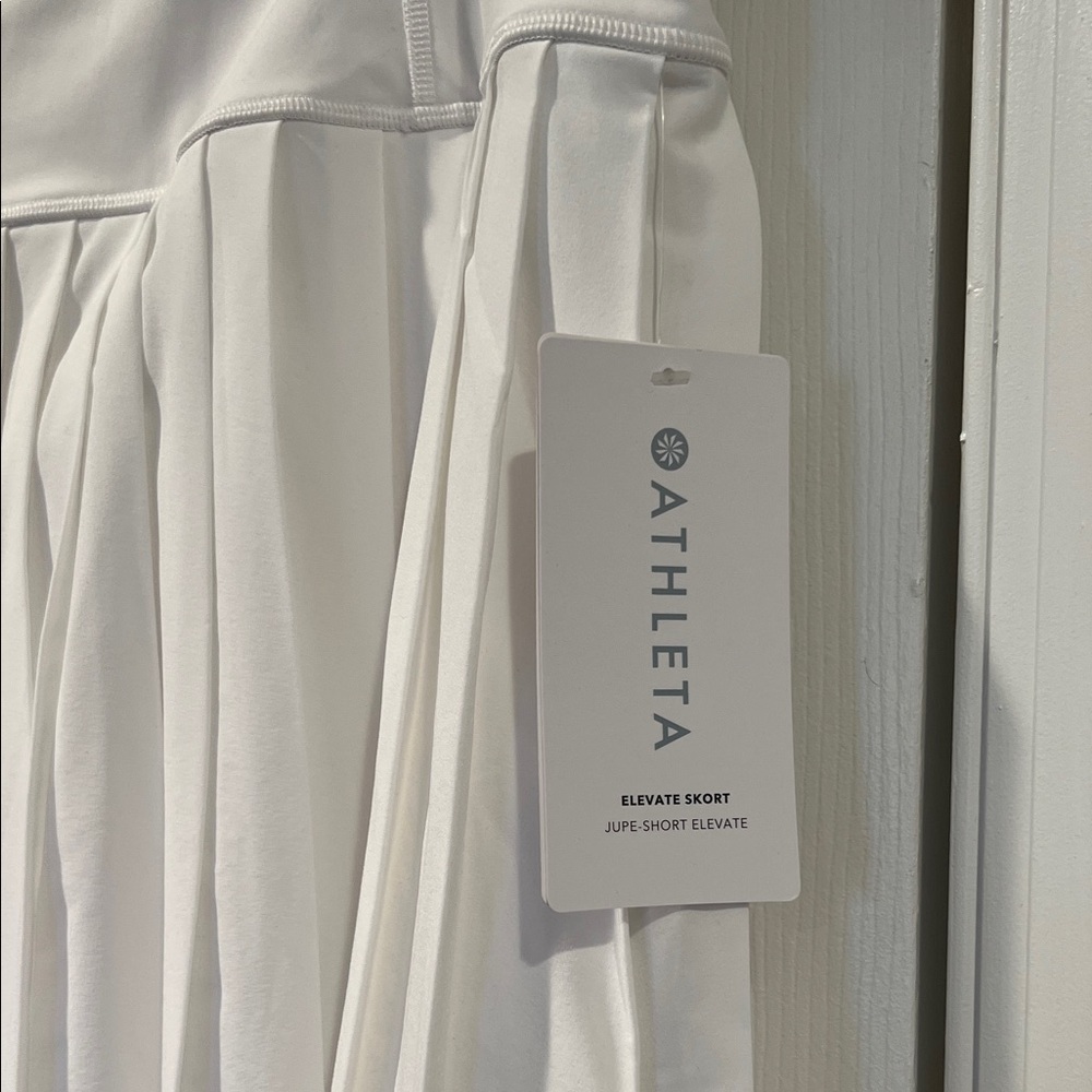 NWT Athleta White Elevate Skort - Picture 4 of 5